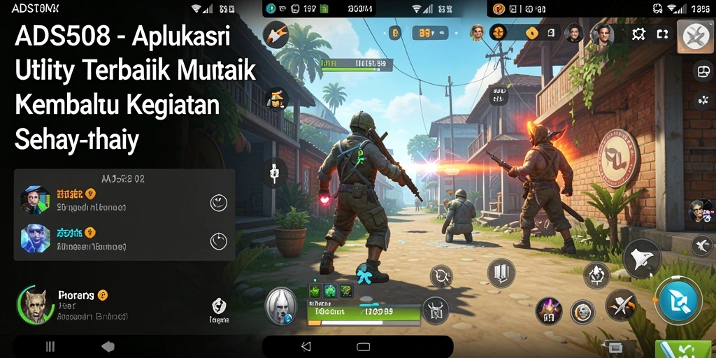 Screenshot utama aplikasi ADS508 yang menunjukkan fitur-fitur Utility.