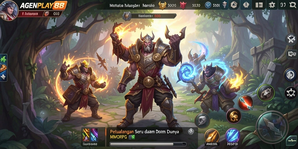 Tampilan gameplay epic dari AGENPLAY88 dengan petualangan seru.