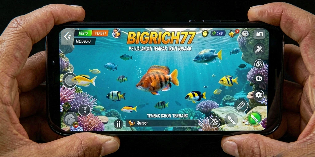Tangkapan layar menunjukkan momen seru gameplay Tembak Ikan.