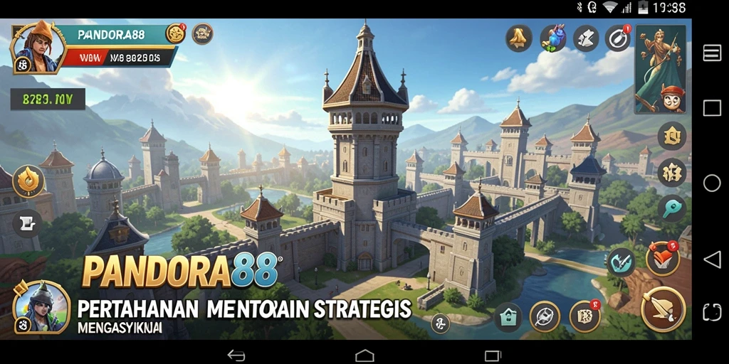 Tampilan gameplay menara pertahanan yang mendebarkan dan strategis di PANDORA88.