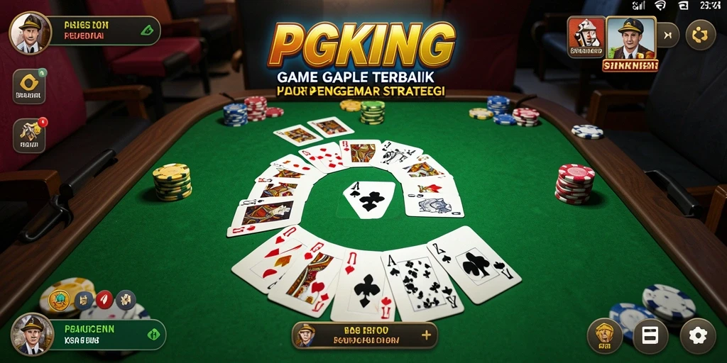 Tampilan permainan Gaple yang seru dan interaktif di PGKING.